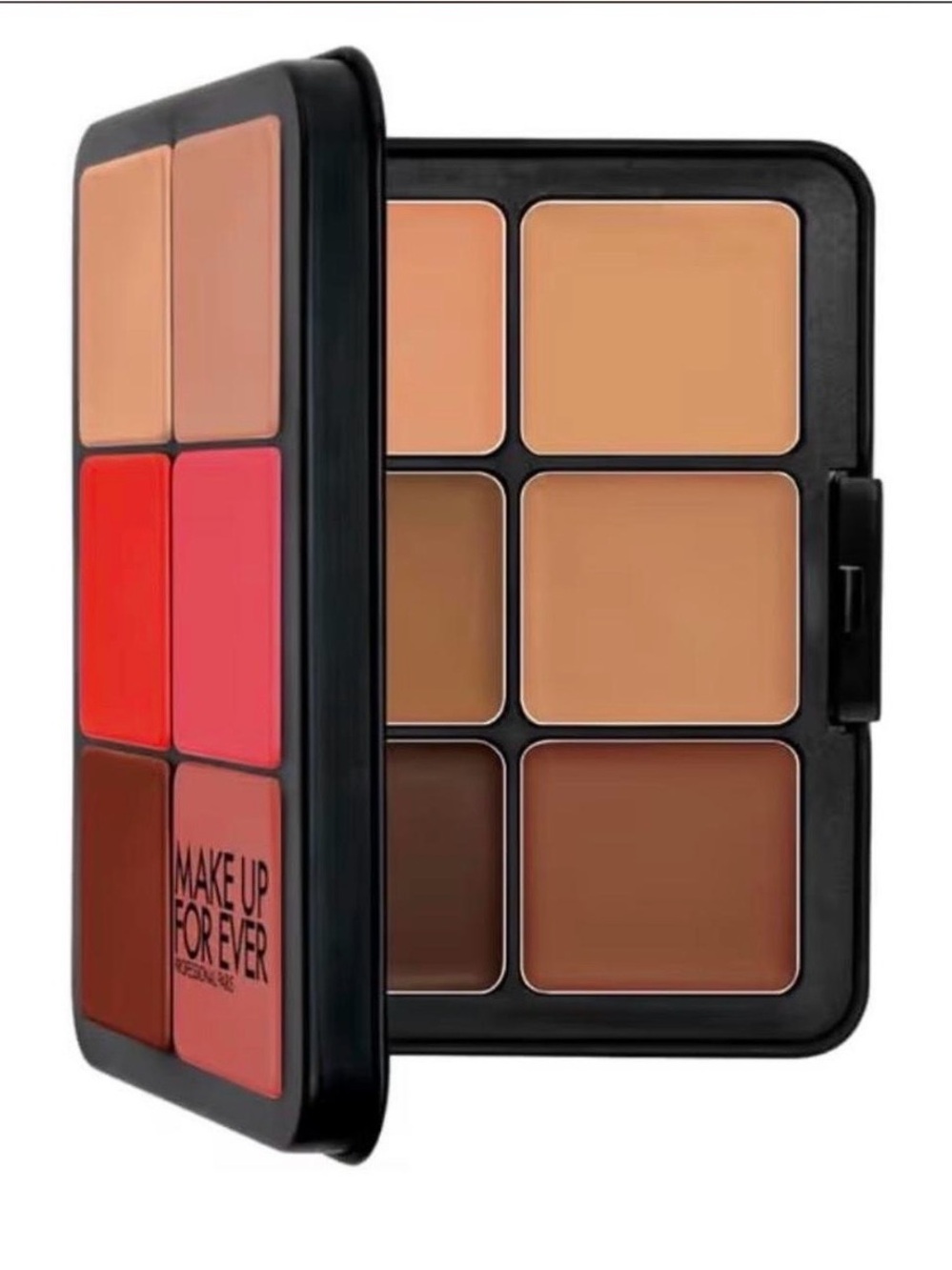 Makeup Forever foundation ,Concealer , highlighter & Lip Palette  in tan deep .